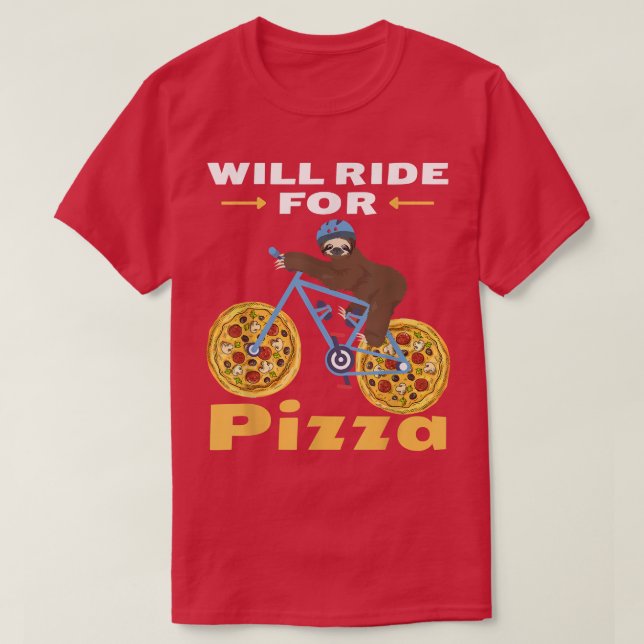 Wir fahren für Pizzeria Funny für Slots und Bike-L T-Shirt (Design vorne)