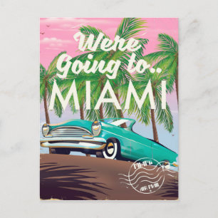 Wir fahren nach Miami Postkarte