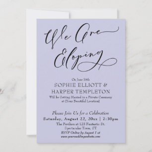 Wir feiern einfach Lavendel Einladung