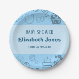 "Wir feiern unseren kleinen Prinzen auf dem Weg Pappteller