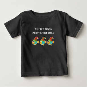 WIR FISCHEN DIR EIN FROHES WEIHNACHTSFEST - Süßer Baby T-shirt