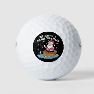 Wir fischen Ihnen ein frohes Weihnachtsfest Fische Golfball