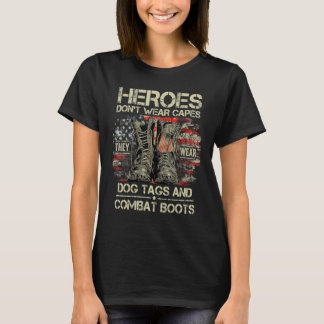 Wir Flaggen Veteranen Tag ich bin ein Held ein Vat T-Shirt