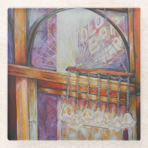 Wir fliegen alle durch das gleiche Licht. Glasuntersetzer