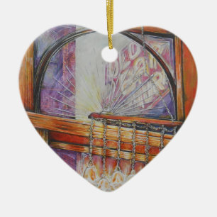 Wir fliegen alle durch das gleiche Licht. Keramik Ornament