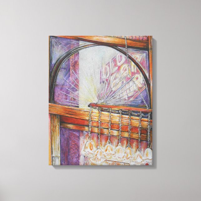 Wir fliegen alle durch das gleiche Licht. Leinwanddruck (Vorderseite)