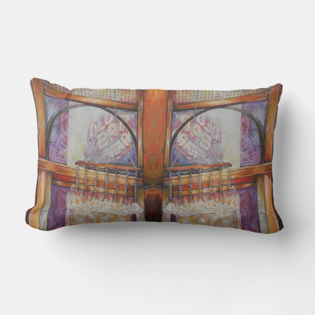 Wir fliegen alle durch das gleiche Licht. Lendenkissen (Vorderseite)