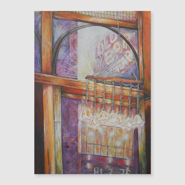 Wir fliegen alle durch das gleiche Licht. Magnetkarte (Vorderseite)