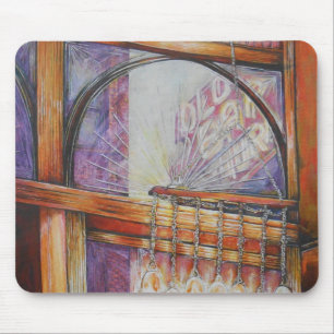 Wir fliegen alle durch das gleiche Licht. Mousepad