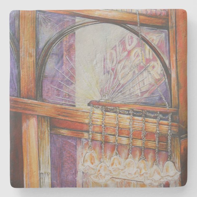 Wir fliegen alle durch das gleiche Licht. Steinuntersetzer (Vorderseite)