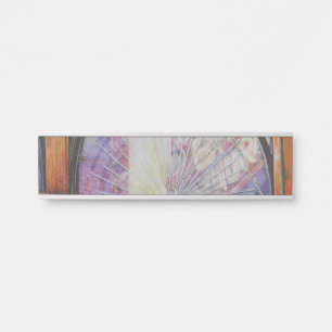 Wir fliegen alle durch das gleiche Licht. Türschild