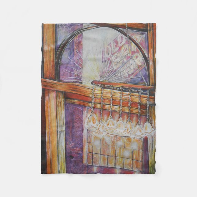 Wir fliegen alle Motten um das gleiche Licht. Fleecedecke (Vorderseite)