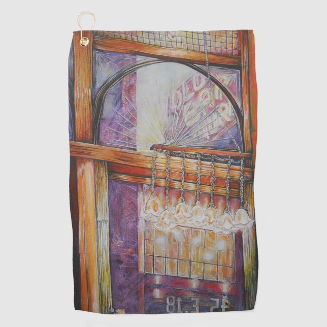 Wir fliegen alle Motten um das gleiche Licht Golfhandtuch (Vorderseite)