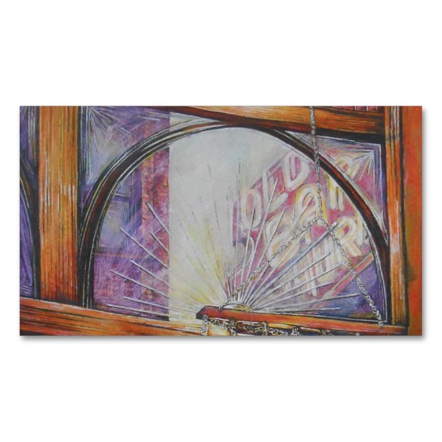 Wir fliegen alle Motten um das gleiche Licht. Magnetische Visitenkarte (Vorderseite)