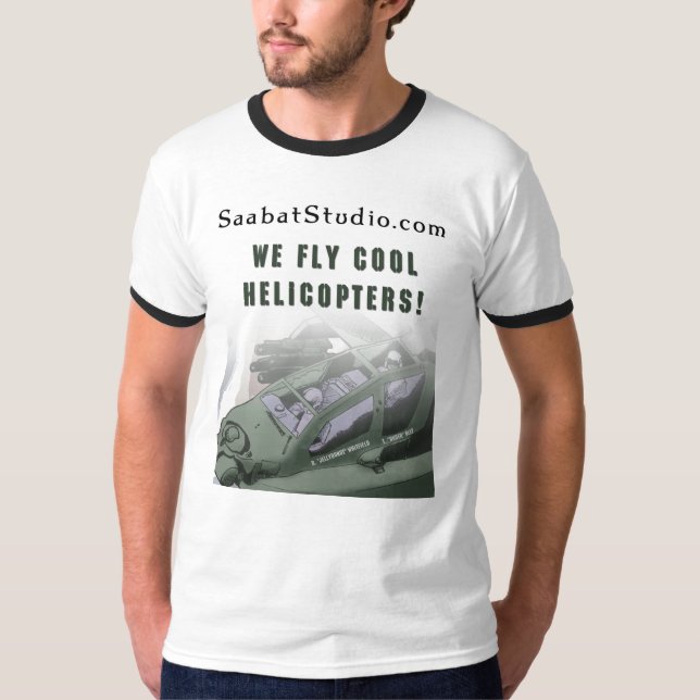 Wir fliegen coole Hubschrauber T-Shirt (Vorderseite)