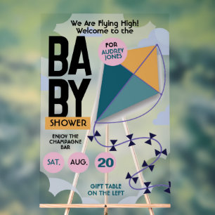 Wir Fliegen Hoch Süße Drachen Baby Shower Acrylschild