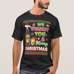 Wir flüstern Ihnen ein frohes Weihnachtsfest, wie T-Shirt