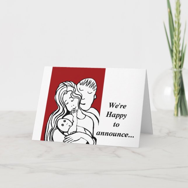 Wir freuen uns, die sichere Ankunft von Ankündigung (Vorderseite)