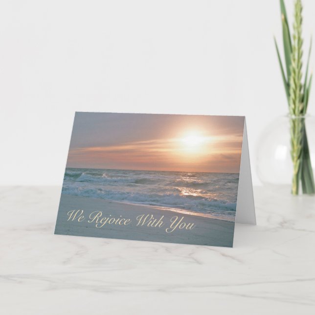 Wir freuen uns mit Ihnen die Karte (verbessert) (Vorderseite)