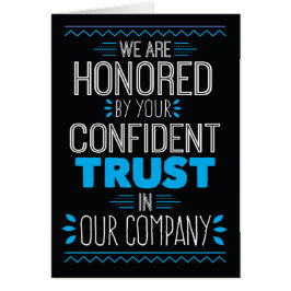 Wir fühlen uns von Ihrem Vertrauen in unser Untern