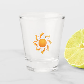 Wir füllen die Tage mit Sonnenschein Schnapsglas