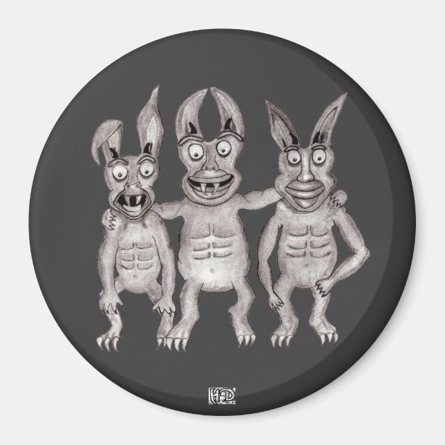 Wir Gargoyles Three Magnet (Vorne)