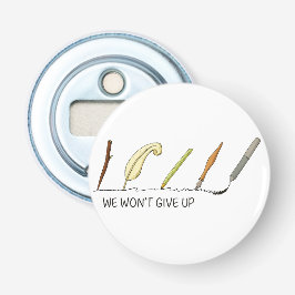 Wir geben nicht auf - künstlerische Stifte und Fäh Flaschenöffner