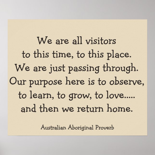 Wir geben Zuhause Poster zurück (Vorne)