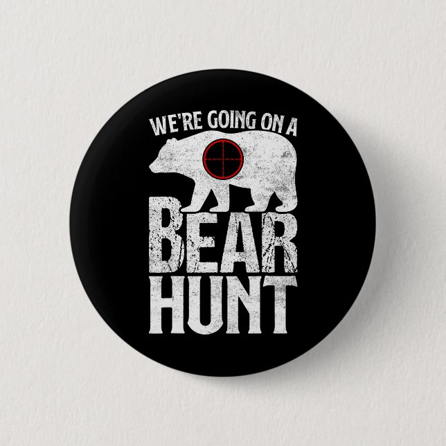 Wir gehen auf der Jagd auf Bärenjagd Button (Vorderseite)