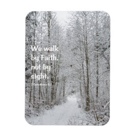 Wir gehen durch den Glauben Magnet