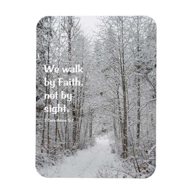 Wir gehen durch den Glauben Magnet (Vertikal)