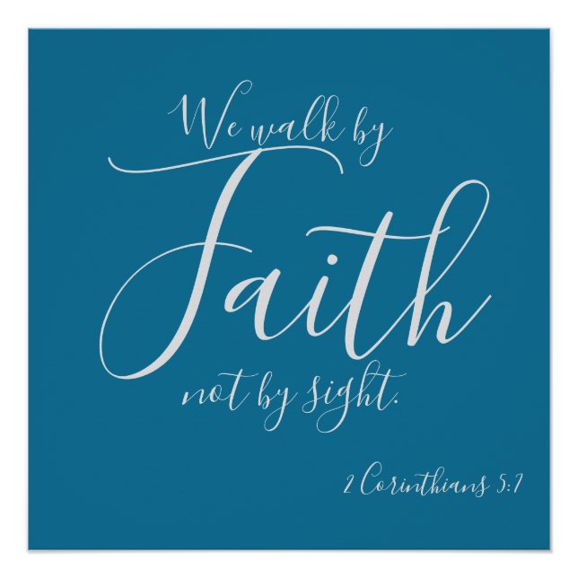 Wir gehen durch den Glauben Poster (Vorderseite)