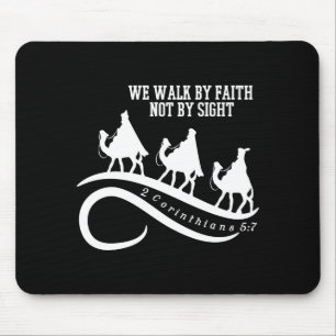 Wir gehen im Glauben, nicht im Sehen, christliches Mousepad
