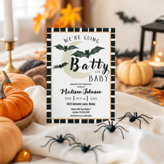 Wir gehen los für Baby Oktober Babydusche Einladung (Von Creator hochgeladen)