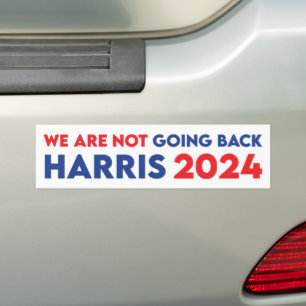 Wir gehen nicht zurück Kamala Harris zur Präsident Autoaufkleber