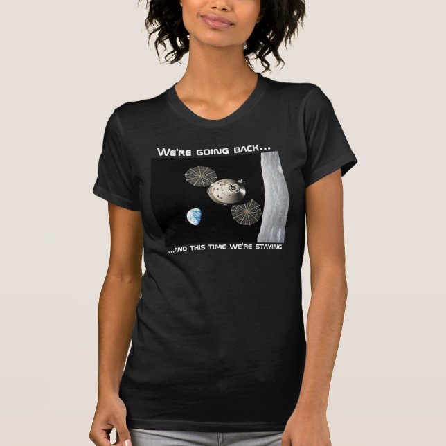 Wir gehen zurück zum Mond T-Shirt (Vorderseite)