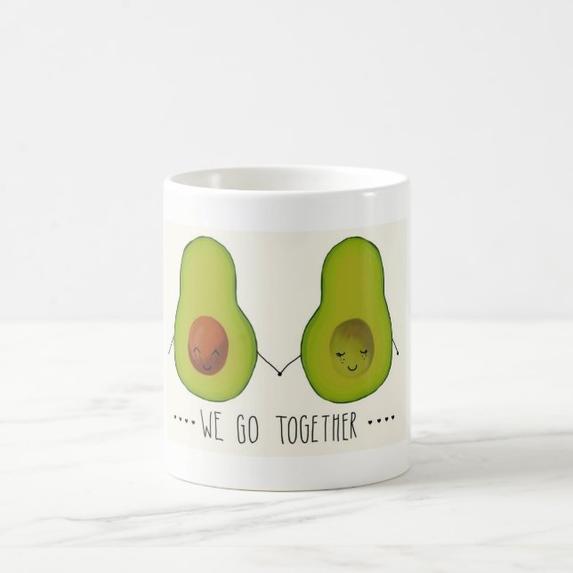 "Wir gehen zusammen" Avocado-Tasse Tasse (Mittel)