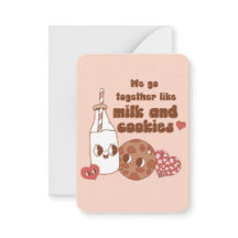 Wir gehen zusammen wie Milch und Kekse Valentins