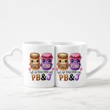 Wir gehen zusammen wie PB & J für Velentine's Day