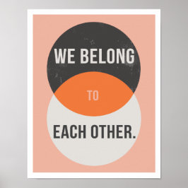 Wir gehören zu einander 11"x14" Art Print Poster