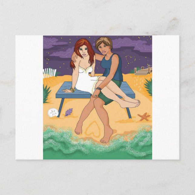 Wir gehören zum Meer Postkarte (Vorderseite)