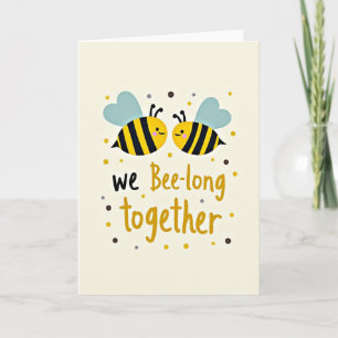 Wir gehören zusammen Bienenkarte Karte
