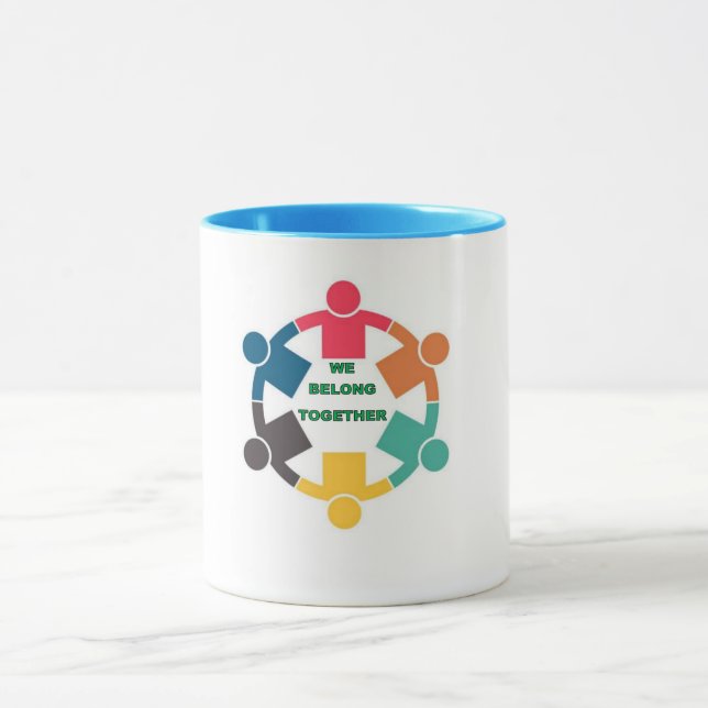 WIR GEHÖREN ZUSAMMEN Tasse (Zentrum)