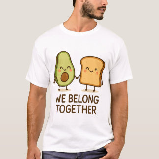 Wir gehören zusammen zu Niedlichen Paarkunst für S T-Shirt