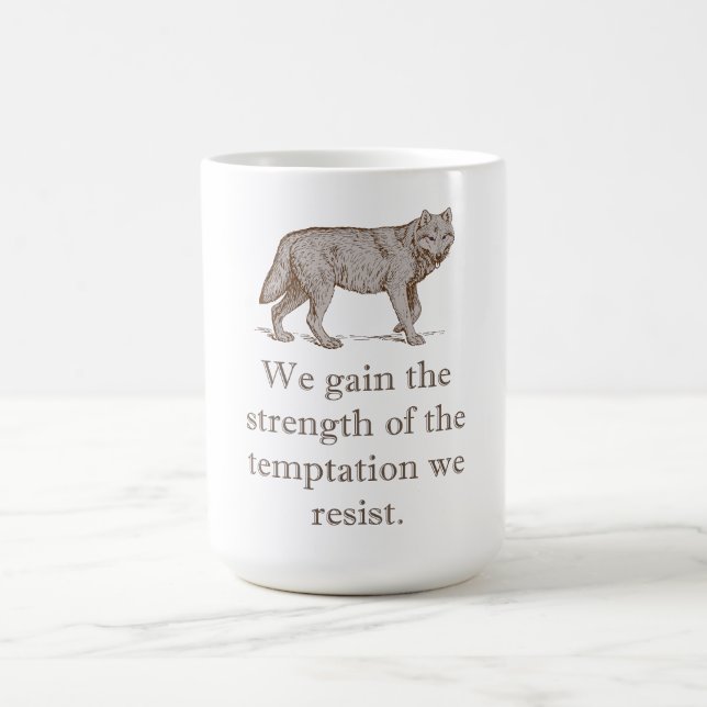 Wir gewinnen die Kraft Kaffeetasse (Mittel)