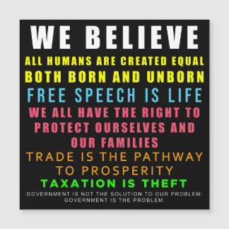 Wir glauben Magneten Magnetkarte