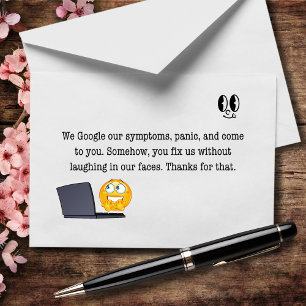 Wir googeln unsere Symptome, Sie reparieren unsere Dankeskarte
