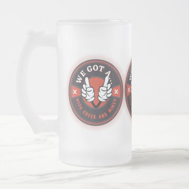 WIR GOT A  MATTGLAS BIERGLAS (Links)