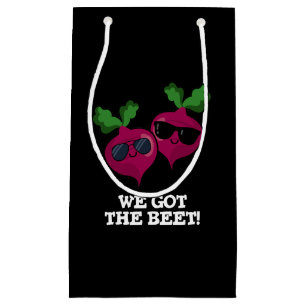 Wir Got die Beet Funny Veggie Pun Dark BG Kleine Geschenktüte