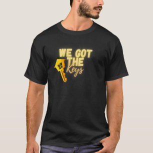 Wir Got die Keys Geschenk echte Anwesen Männer T-Shirt